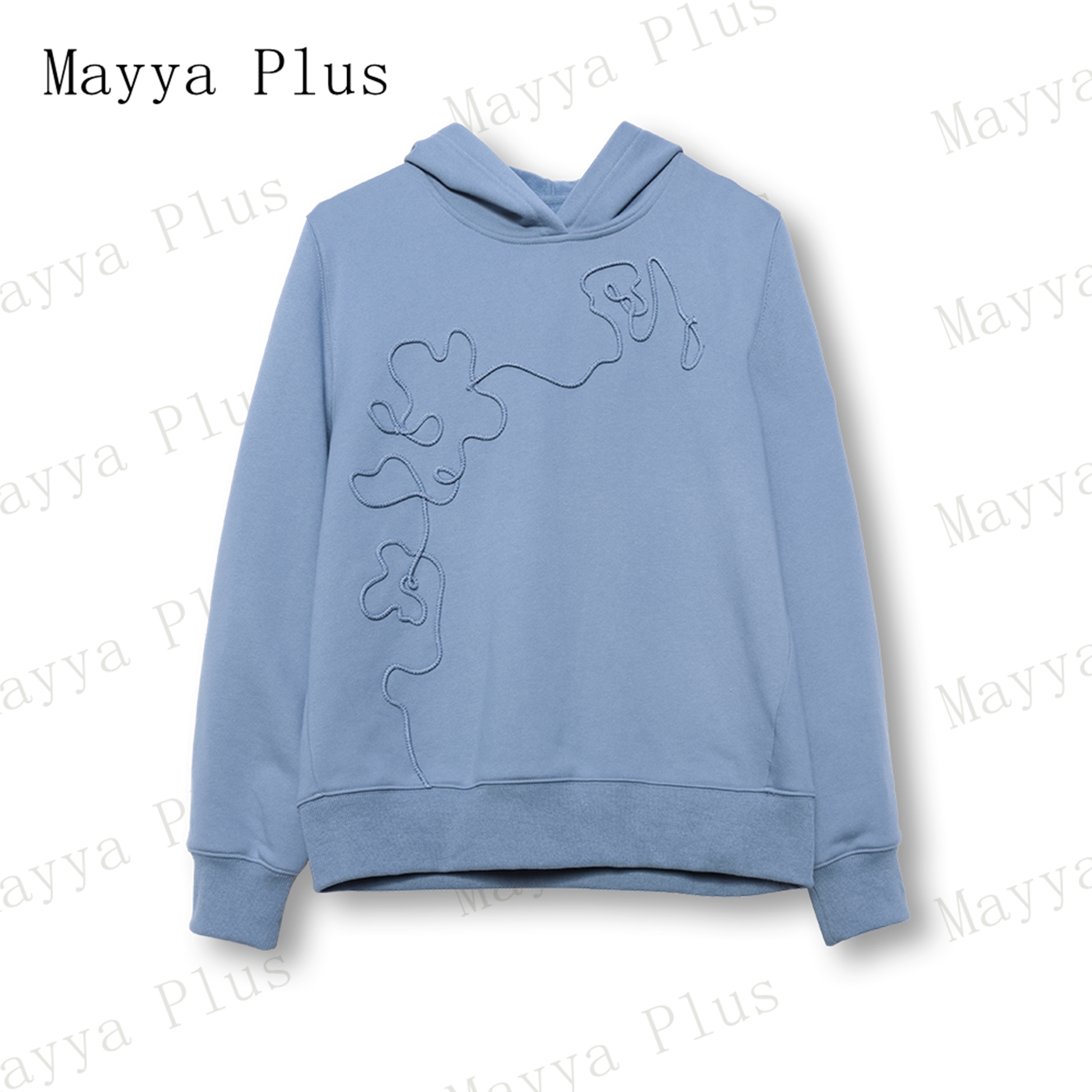 【向云端】Mayya Plus时尚气质新品显瘦遮肉百搭休闲款卫衣32346526