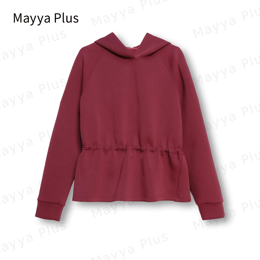 【黑加仑】Mayya Plus时尚新品气质显瘦百搭款热力感卫衣32347092