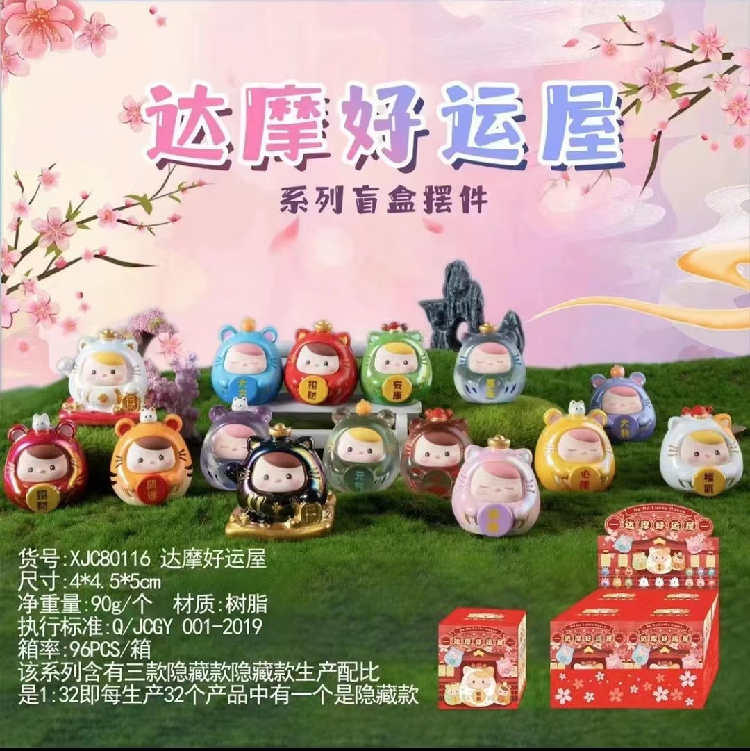【明盒】达摩9.9明盒盲盒手办萌粒
