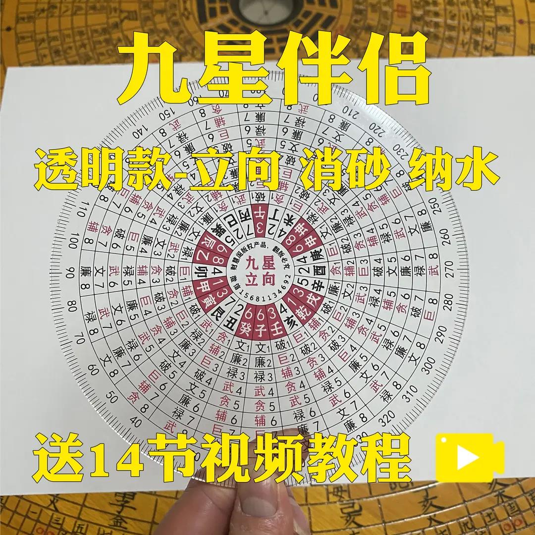 财慧阁九星立向消砂纳水罗盘伴侣 地母翻卦 辅星水法 简单好用