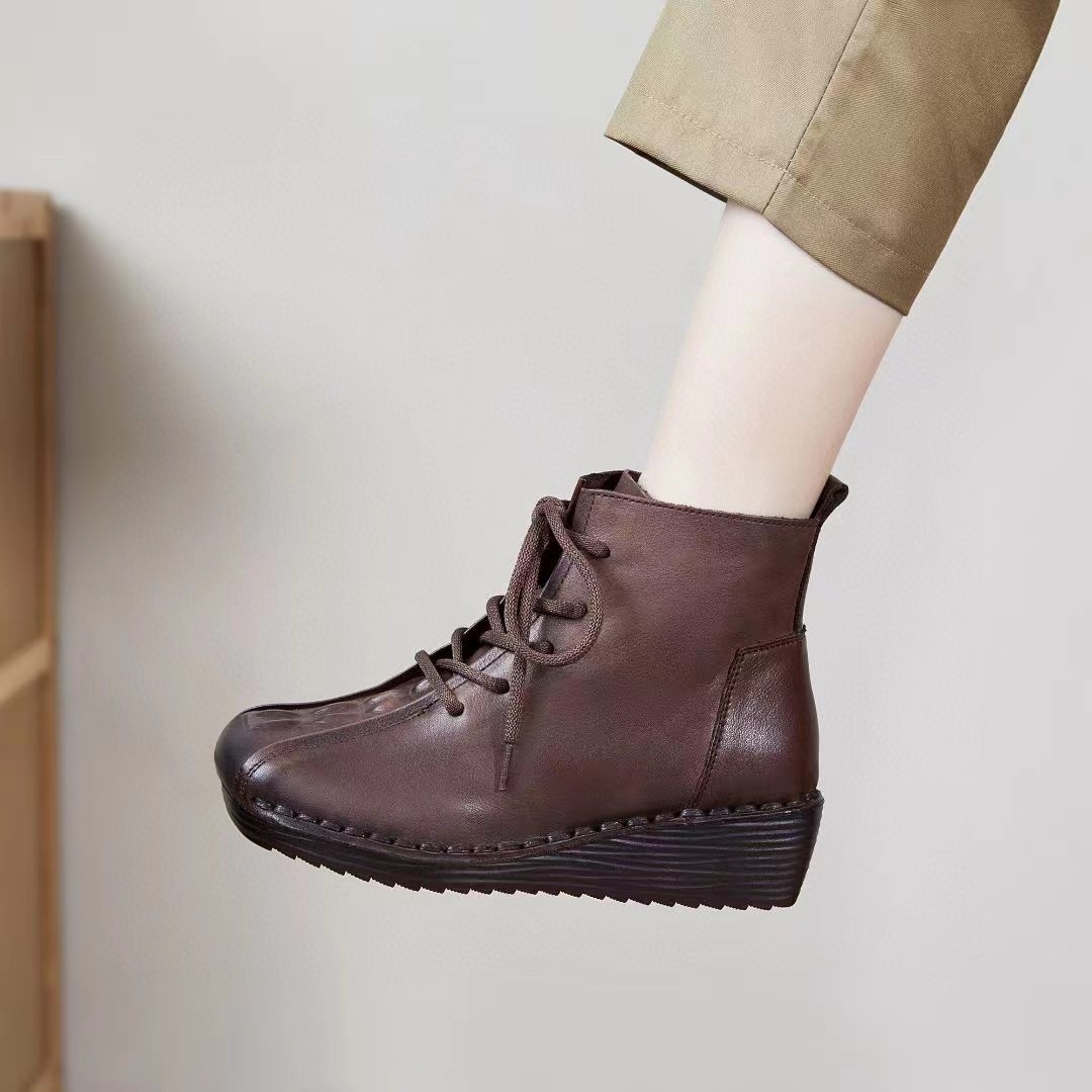 复古手工休闲鞋女鞋