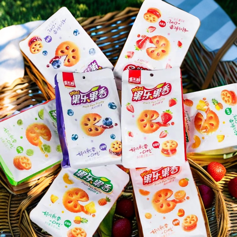 嘉士利果香果乐水果浓郁口味酥脆夹心饼干净含量85g休闲零食小吃