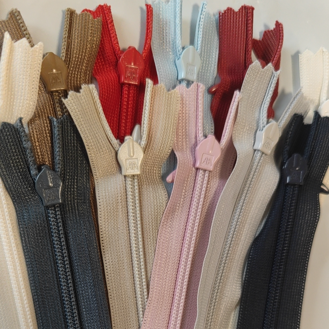 裙子隐形拉链 一把20条 深、浅灰等主色 25厘米 广州品牌防爆开