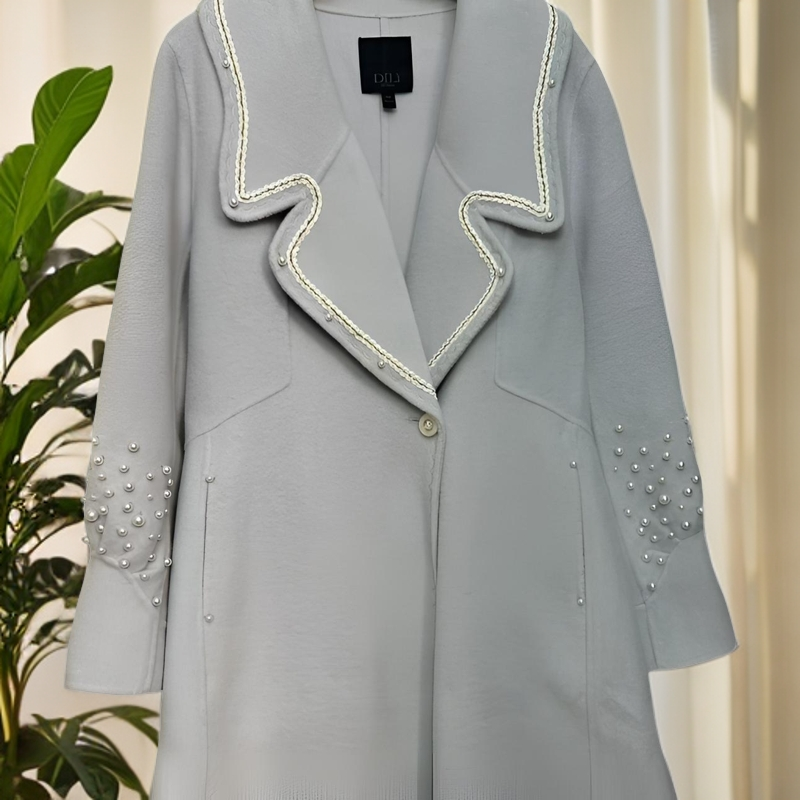 女士轻奢百搭时尚秋冬中长款气质大衣（直播间扣号下单）