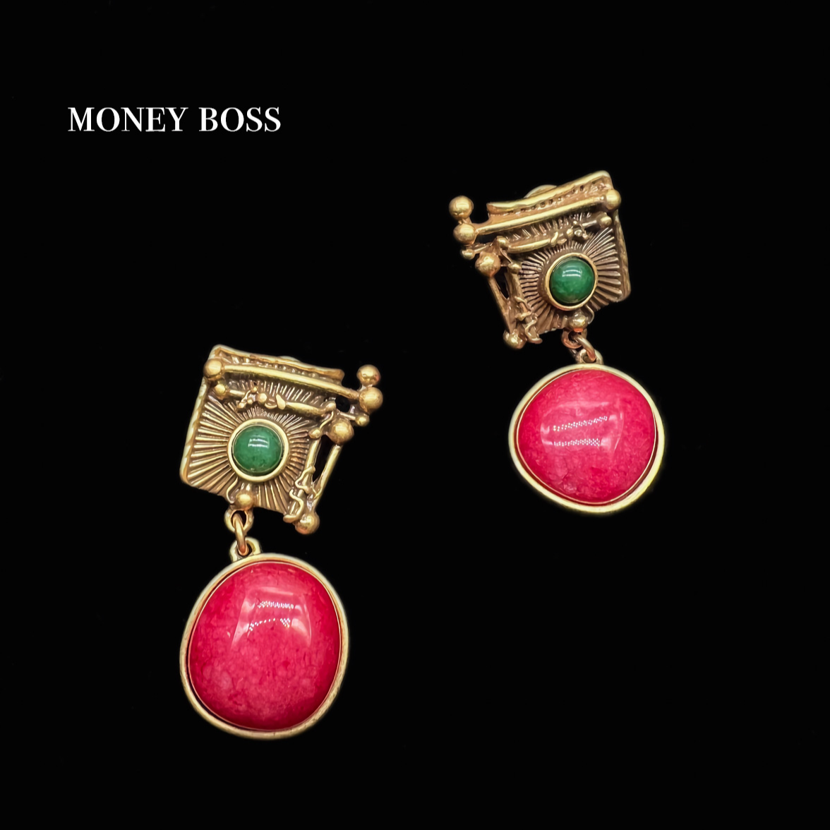 铜合金耳饰 MissKimmy[兰亭序]复古拜占庭优雅气质耳饰0274