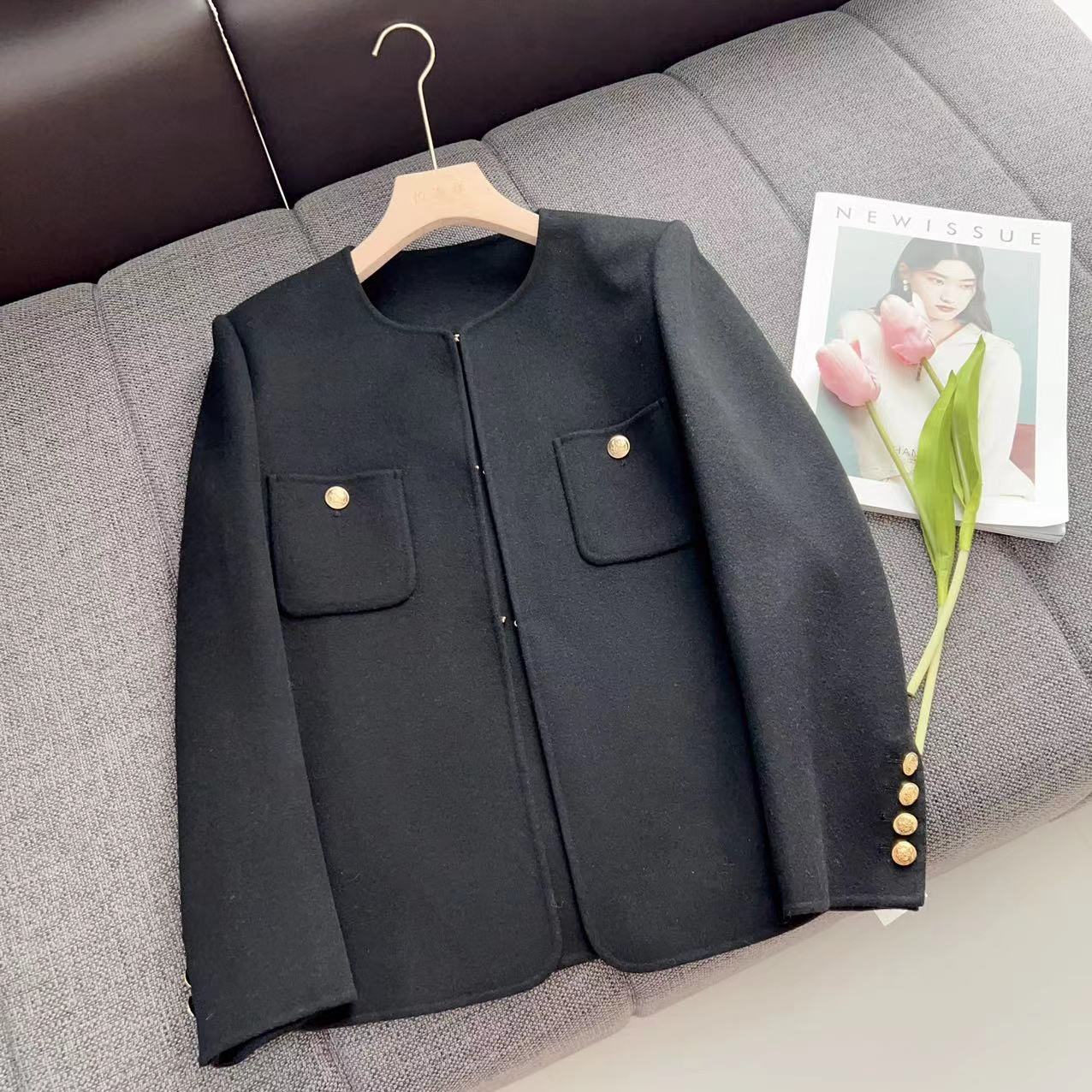 【美姐说】女短款大衣23006