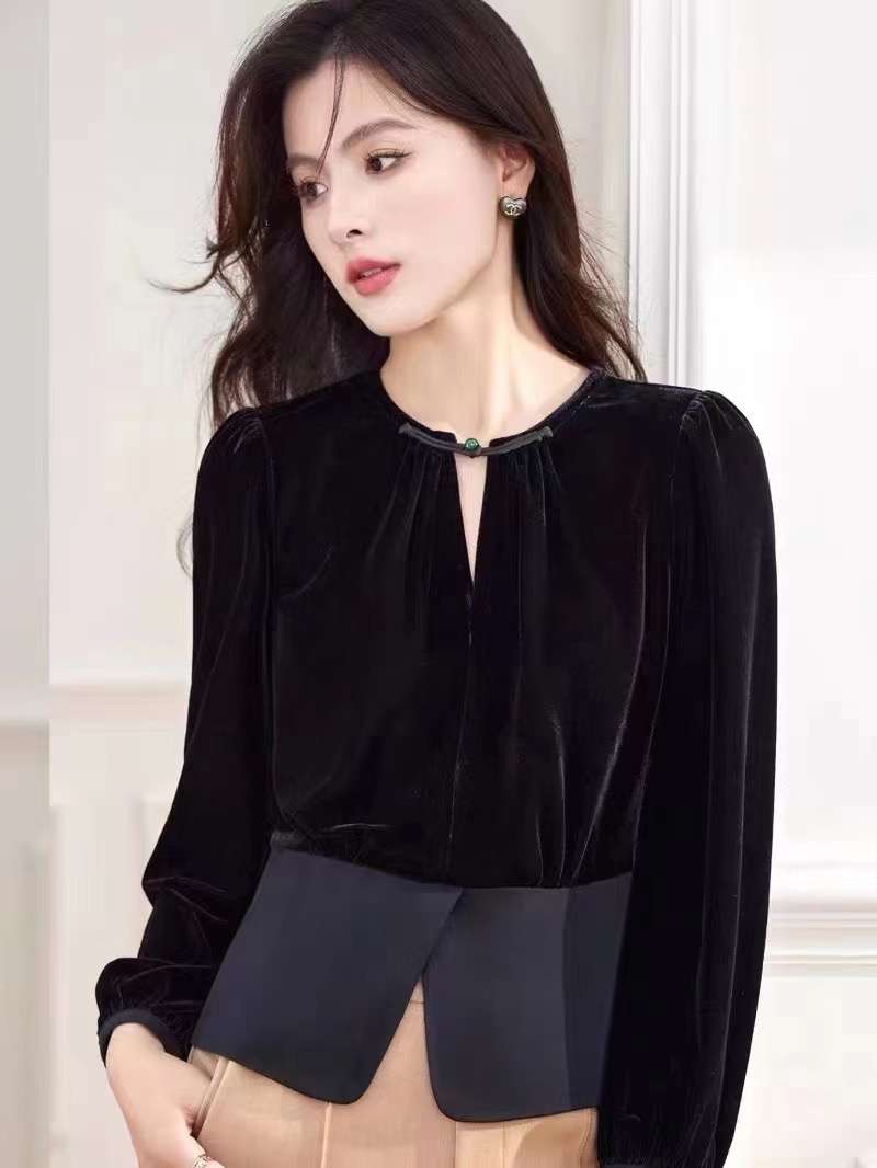 秋季新款丝绒打底衫 可打底可外穿 时尚百搭单品