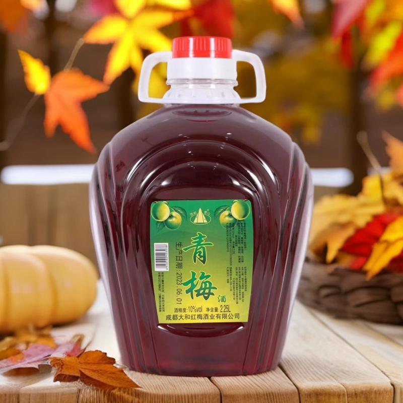 西岭雪山原果发酵青梅酒 2.25L青梅酒