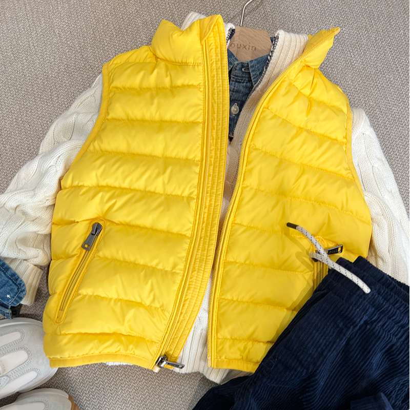 秋冬款 轻便实用型儿童中大童马甲 羽绒马夹男童女童宝宝