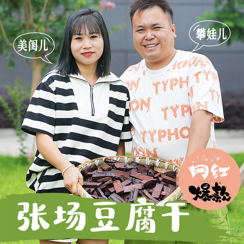 【攀娃儿家】四川特产张场豆腐干卤味豆腐干熟食下酒菜休闲小零食