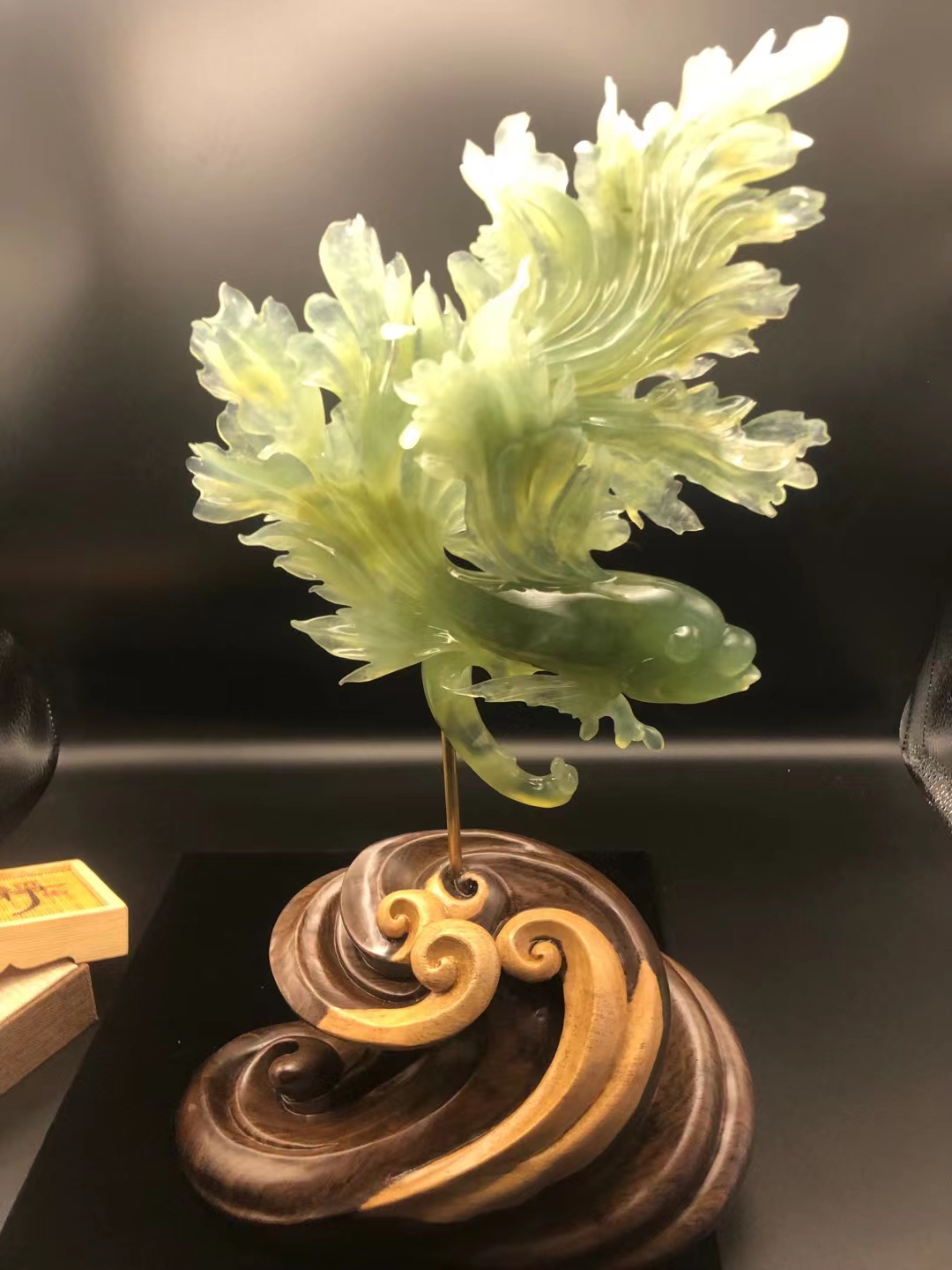 双十一琮缘珠宝玉器天然岫玉鱼摆件金玉满堂连年有鱼