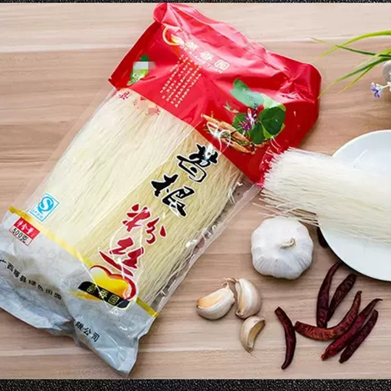 葛香园葛根粉丝方便速食粉丝500g袋装农家手工粉丝爽滑有嚼劲