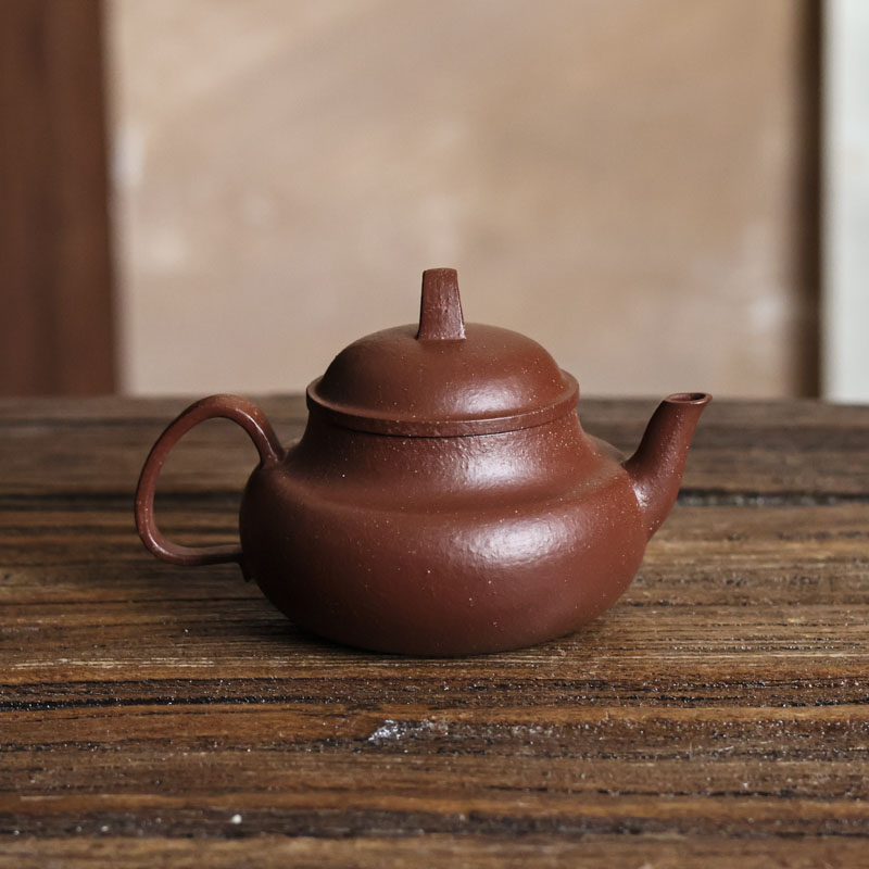 【小田甄陶】-洞主-亦缶-紫砂亭亭壶-110CC（窑云S0049）