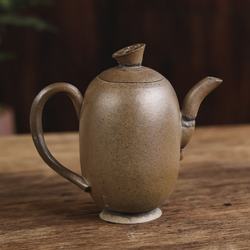 【小田甄陶】高藕-观羽-壶（观羽0141）