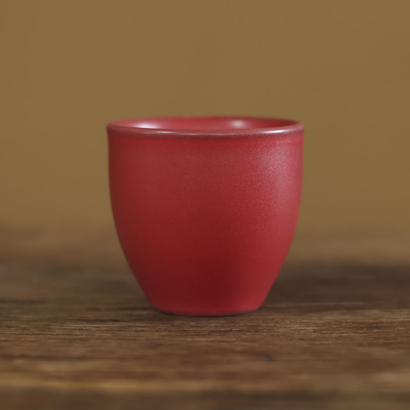 【九姐爱喝茶】山楂红高圆口杯-120cc（W0499）