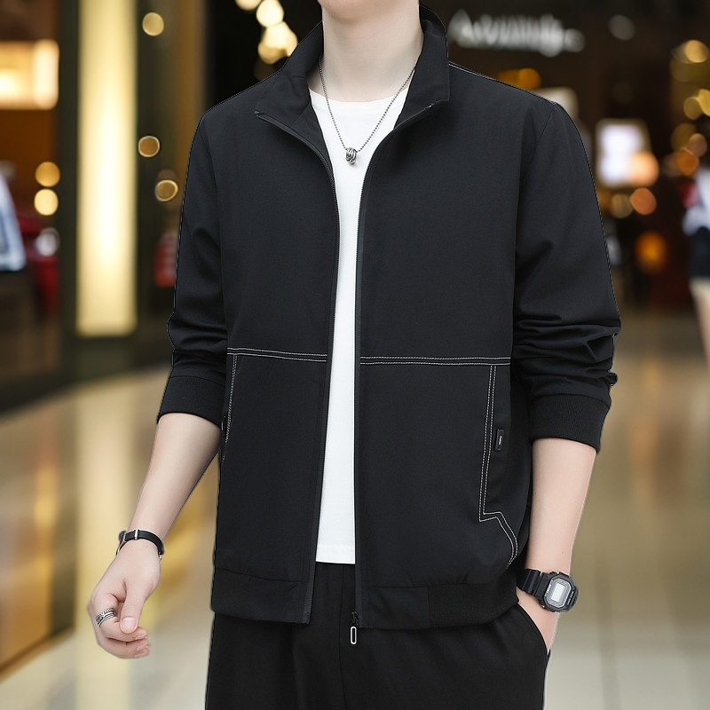 休闲男外套男士男装男外套男夹克外套春秋季衣服男士男装痞帅外套
