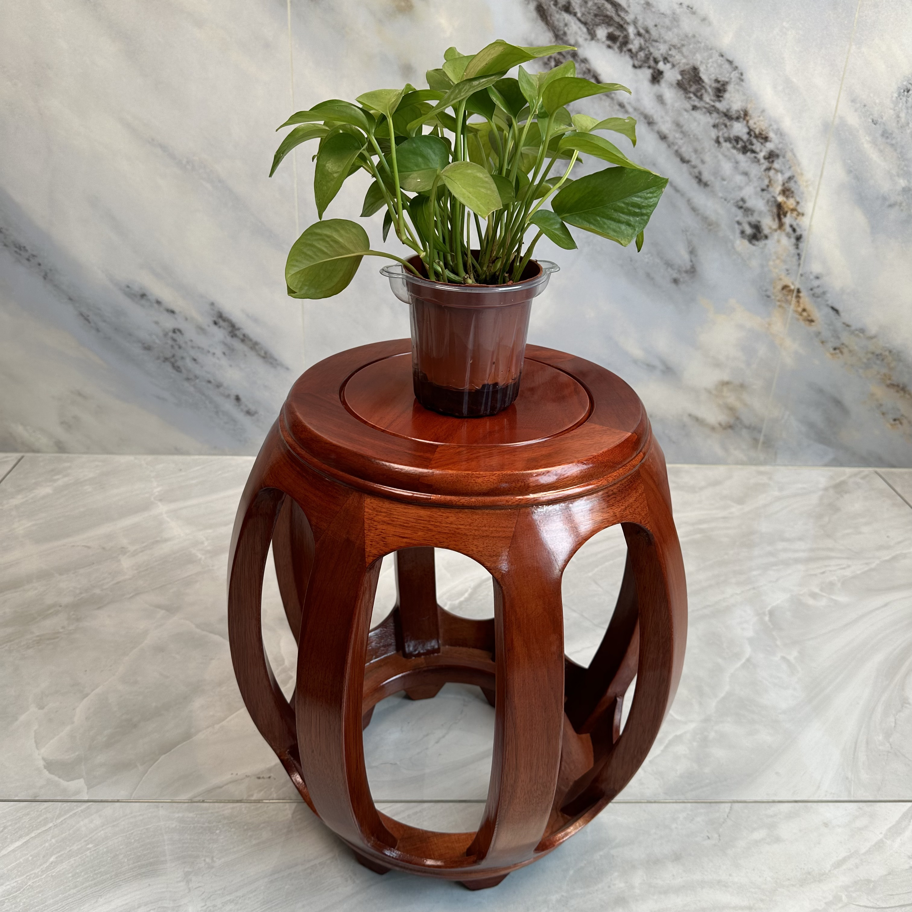 红木鼓凳鸡翅木凳子沙发凳古筝凳花架凳