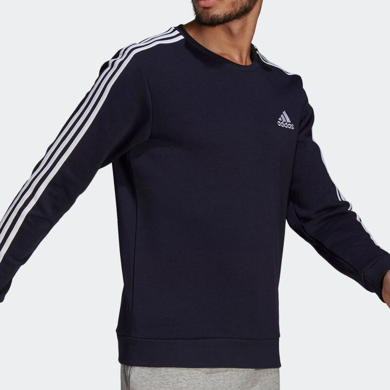 ADIDAS阿迪达斯男子套头衫秋冬款运动服休闲加绒圆领卫衣潮GK9111