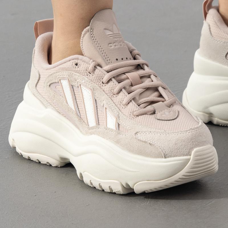 adidas阿迪达斯三叶草休闲鞋女冬季新款低帮厚底运动鞋IH9940