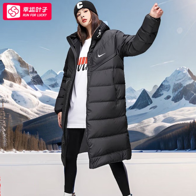 Nike耐克羽绒服男2025冬季新款长款运动服休闲保暖棉羽外套HQ4185