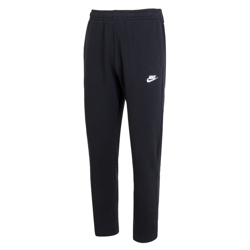 NIKE耐克加绒长裤男秋季新款保暖黑色休闲裤宽松直筒运动裤BV2708