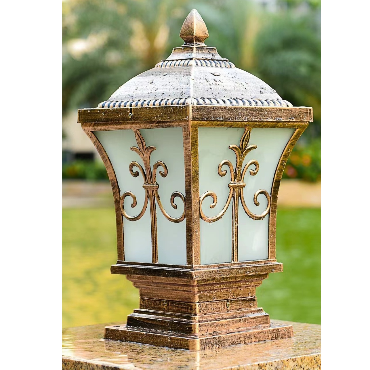 户外太阳能围墙灯柱头灯庭院别墅大门LED防水耐用专业照明方便