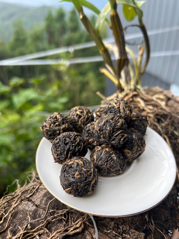 石茗源24年古树红茶龙珠