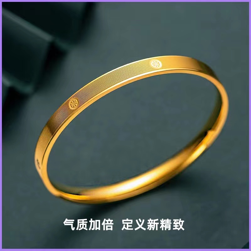 潮金汇严选【潮金汇严选】足金999.9拉丝米花精致经典K家手镯