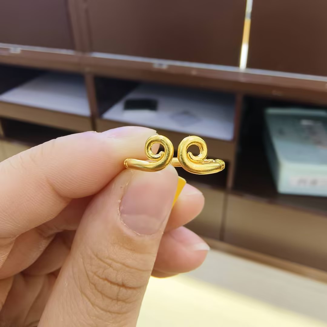 【潮金汇严选】古法足金999.9紧箍咒戒指