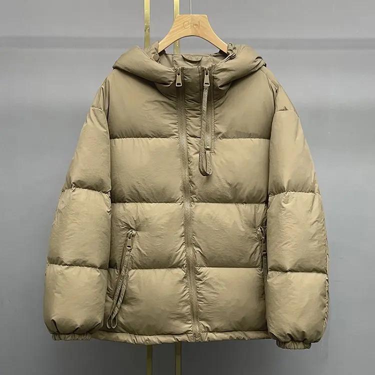 面包服女短款2023反季加厚韩版连帽宽松小个子羽绒服时尚大