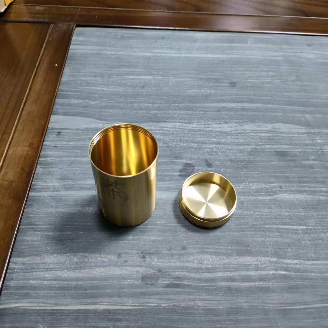 创意黄铜茶罐/牙签罐