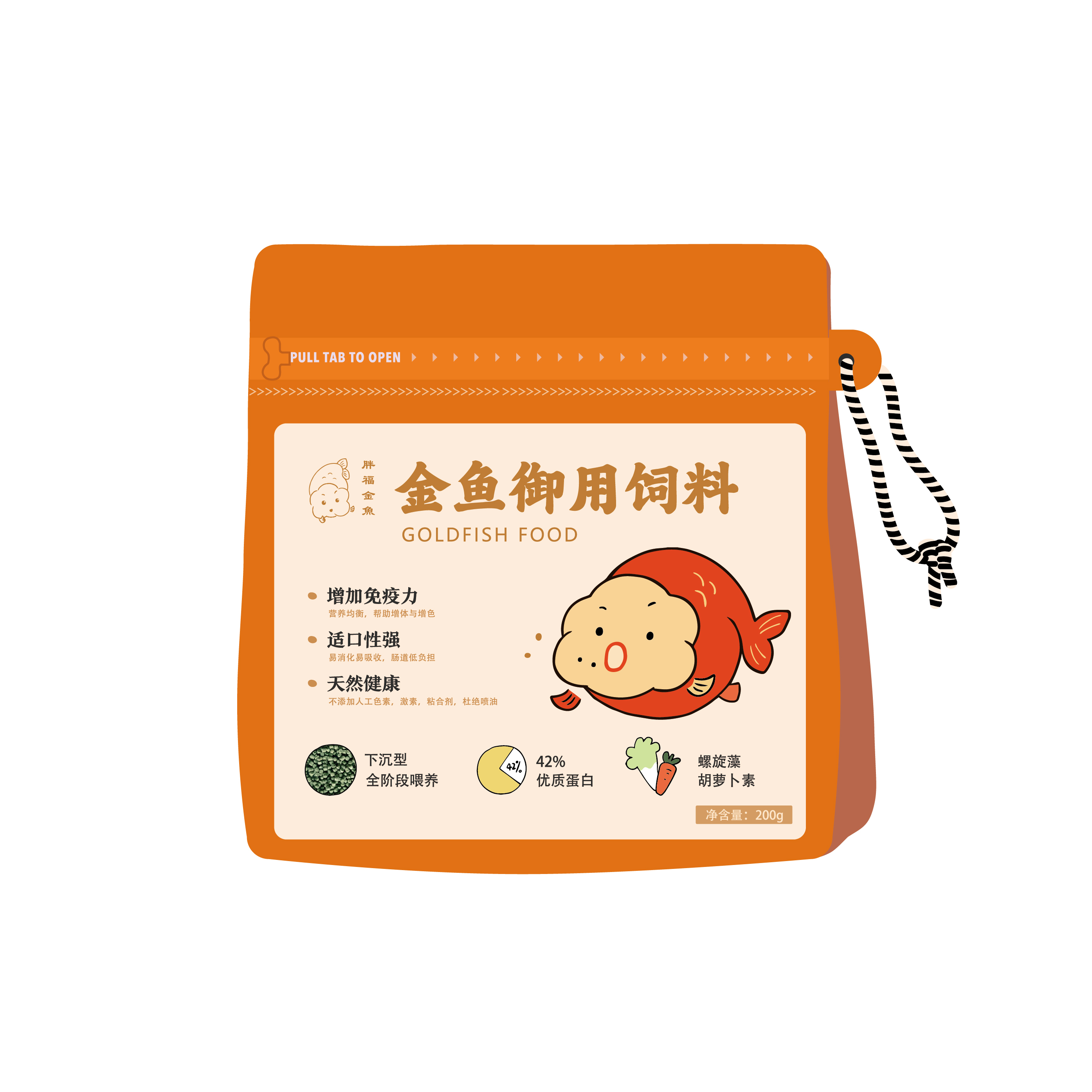 胖福金鱼御用饲料