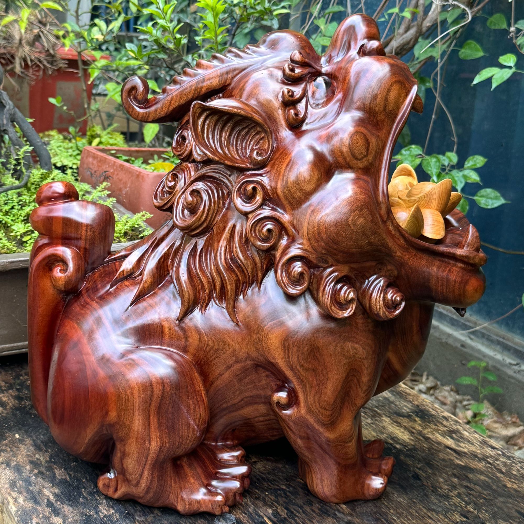 森活林（大貔貅）貔貅造型果篮摆件