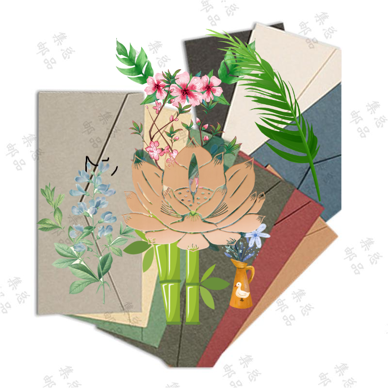 港港 特别 花卉 文化创意信封