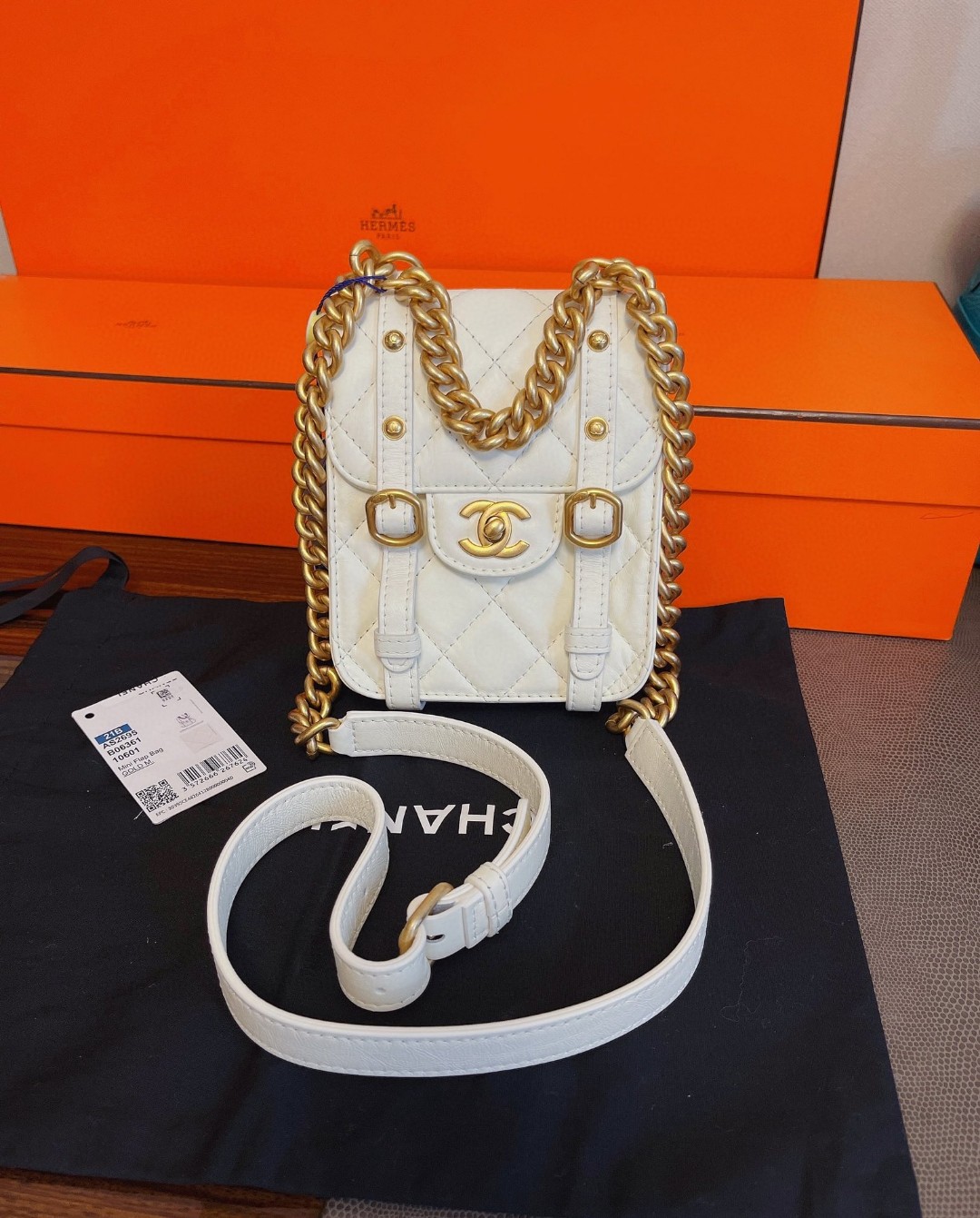 全新未使用 Chanel/香奈儿 Chanel 爆款邮差竖版白金