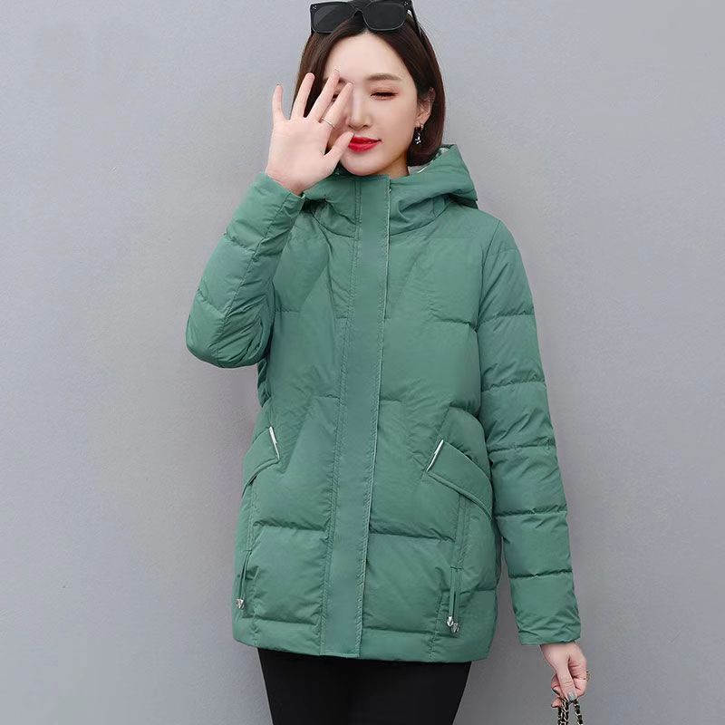 乐乐羽绒服2023新款爆款美拉德女士女款季妈妈装大码宽松加厚衣