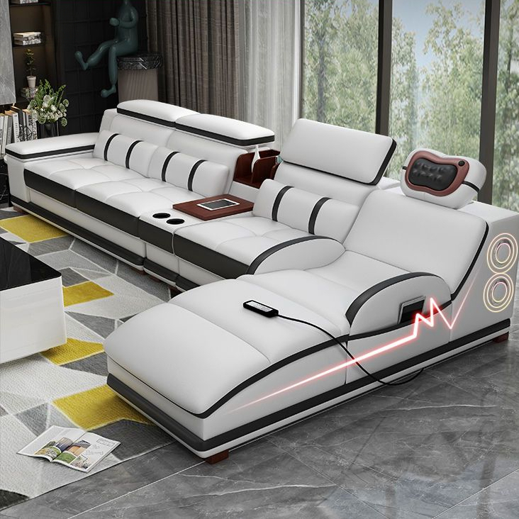 多功能真皮沙发带按摩位家具沙发客厅组合大小户型智能沙发一整套