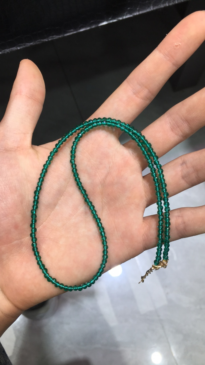 时尚美货 绿色DIY3m成品项链加延长链