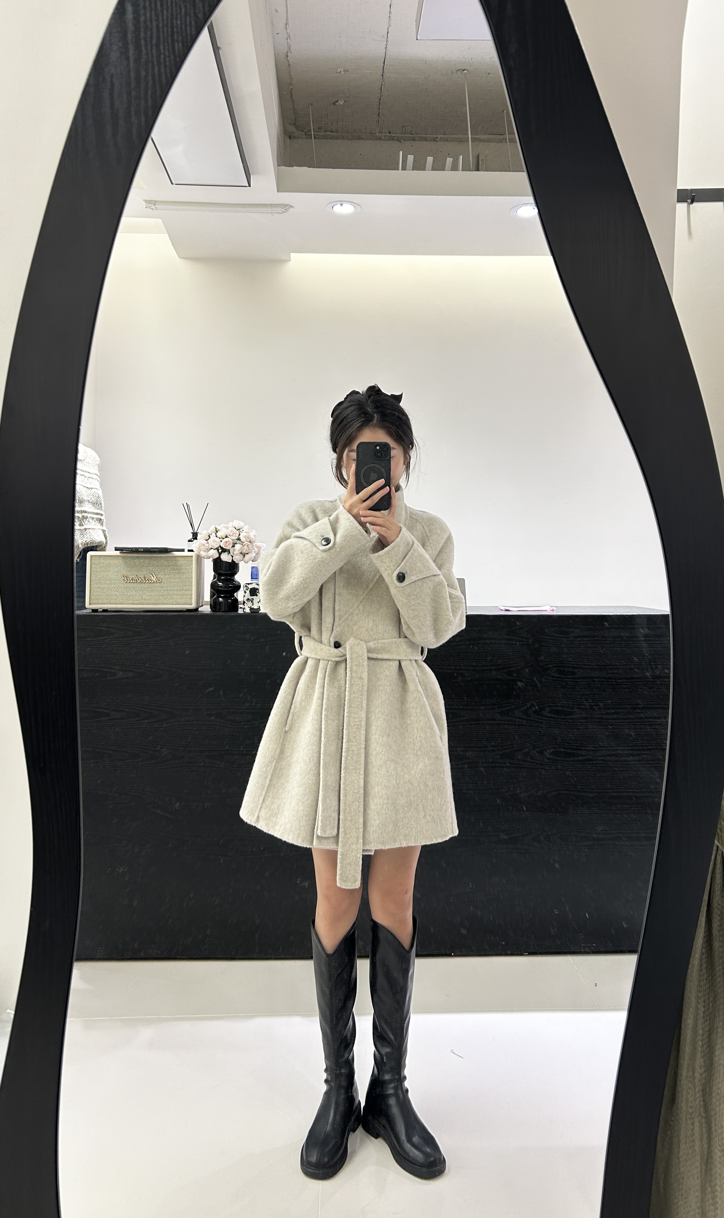 【MY LIFE】       简约中长款双面羊毛大衣                00MY55