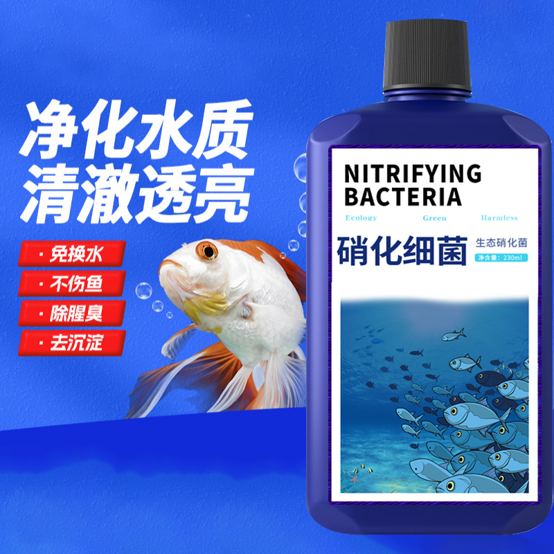 硝化细菌鱼缸用消化细菌鱼用水族活菌液水质鱼缸水发白雾蒙蒙的