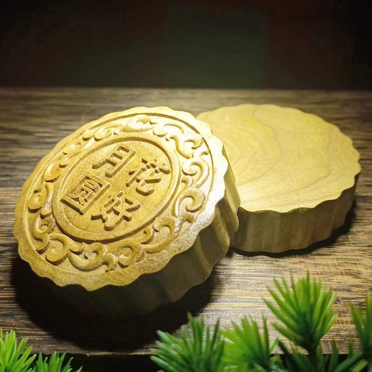 【二楠】【浮力】小叶桢楠枯木花好月圆手把件
