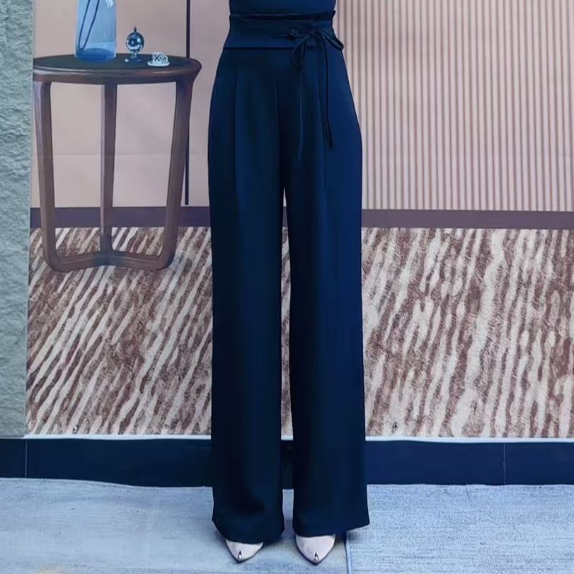 吉特巴摩登舞裤广场舞裤现代舞裤时尚显瘦气质阔腿舞裤B0216