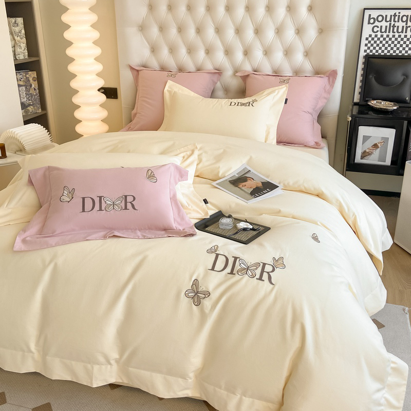 【戴妃之梦】全棉加厚磨毛刺绣四件套100%纯棉秋冬保暖