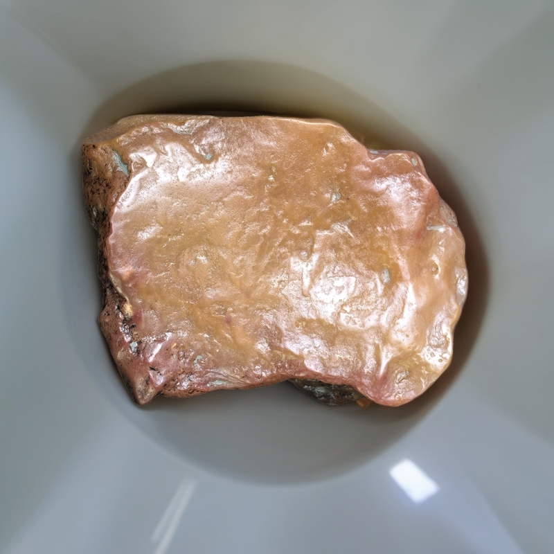 黄蜡石精品高硬度玉化黄紫草皮料