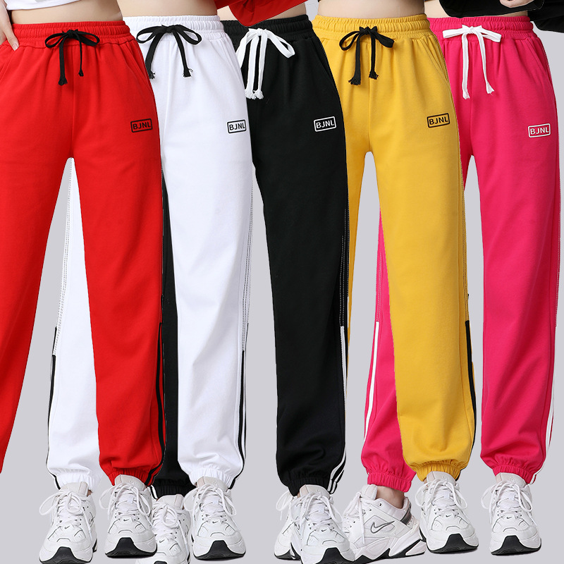 XRY广场舞秋冬新款曳步舞练功裤卫裤舞蹈运动休闲长裤新氧棉显瘦