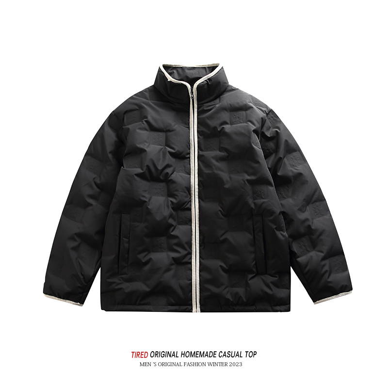 OLDTRIBE冬季潮牌复古轻薄羽绒服男国潮90白鸭绒保暖外套休闲棉服