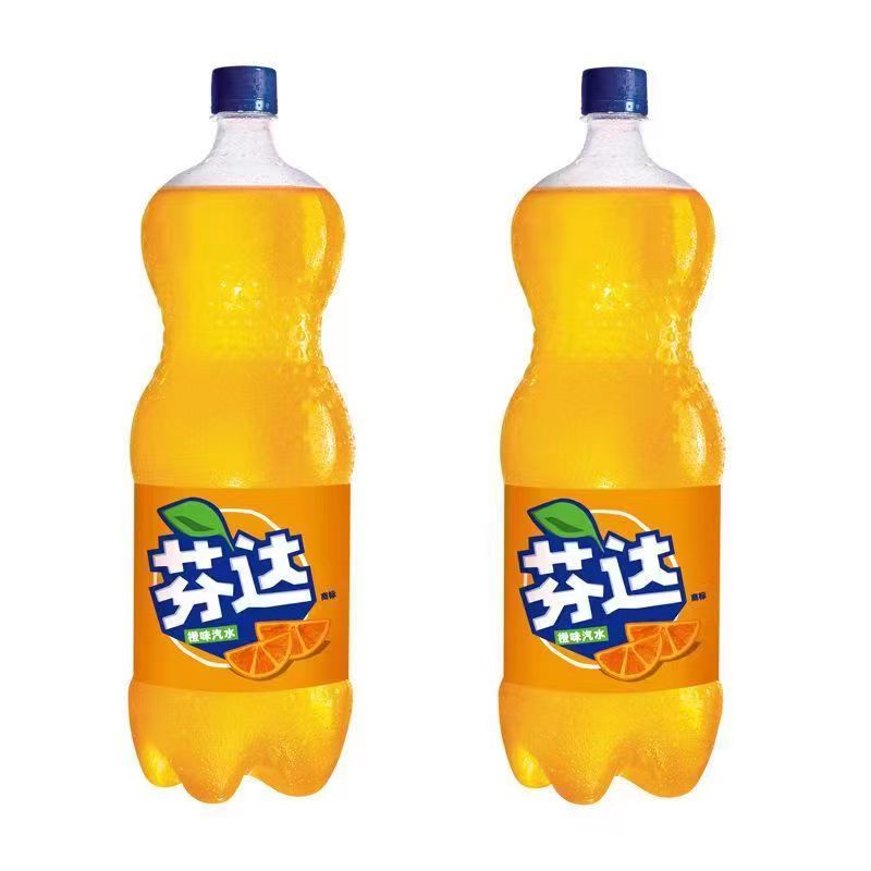 橙味芬达含糖888ML*2瓶