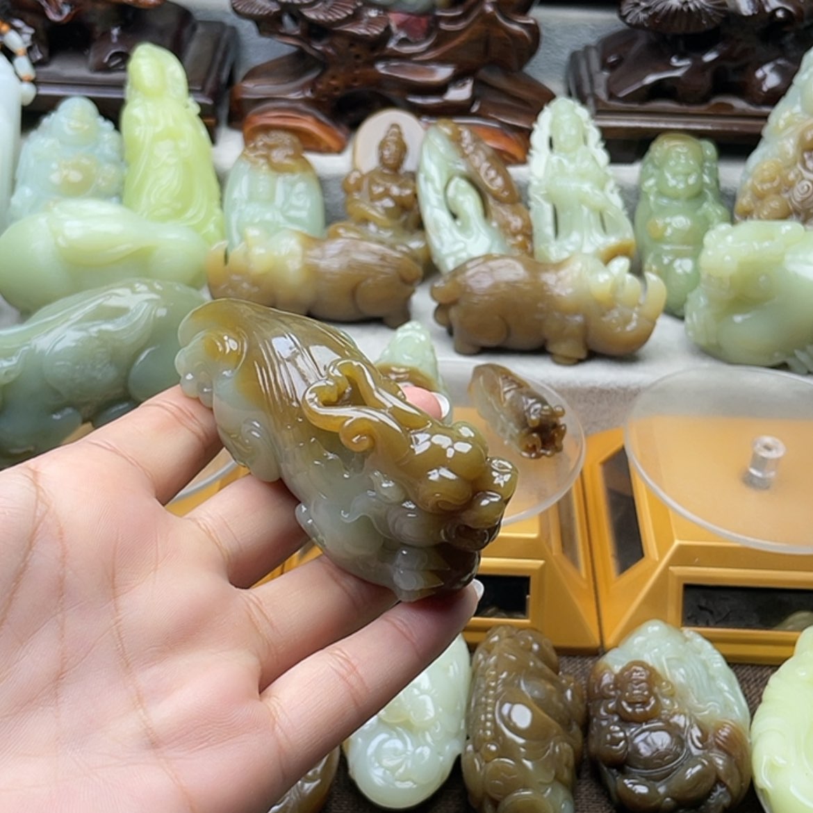 【闪购商品】和田玉把件未镶嵌青**上