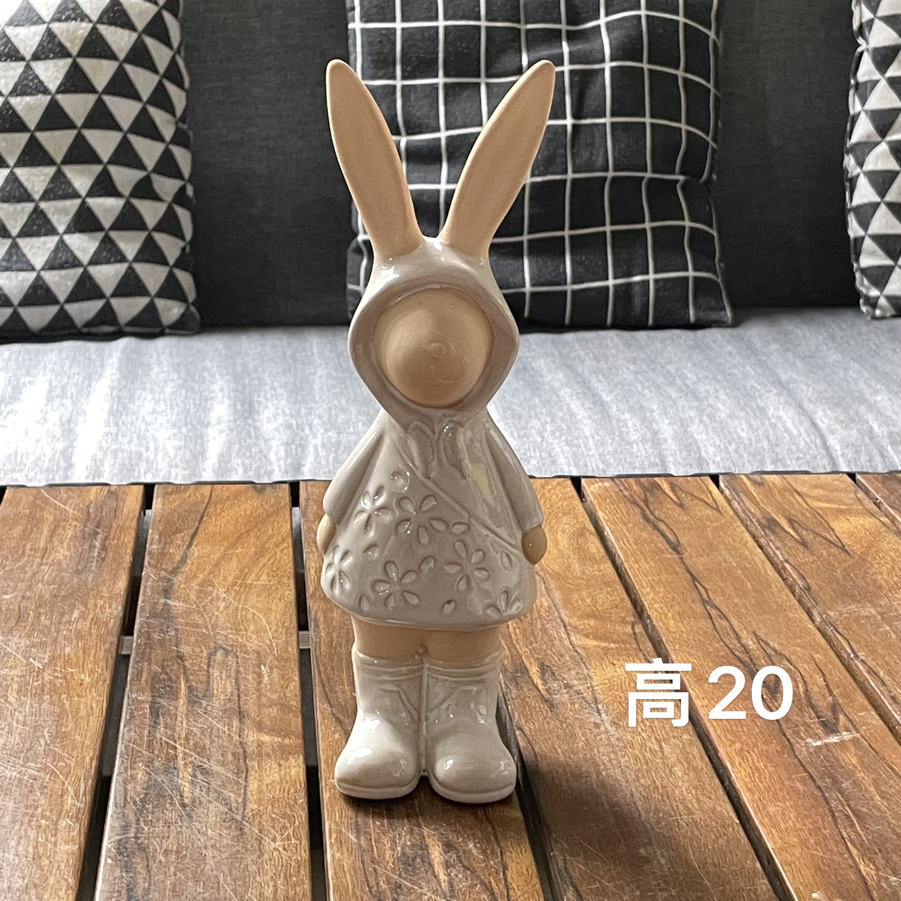 陶瓷摆件小兔子客厅酒柜电视柜家居装饰品可爱摆设