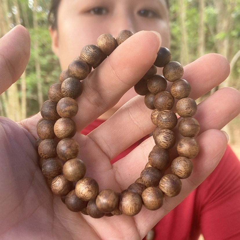 【闪购商品】沉香手串乌身圆叶09/5克多样性发一